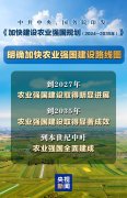 梯次推进农业强国扶植蓝图发布 专家解读